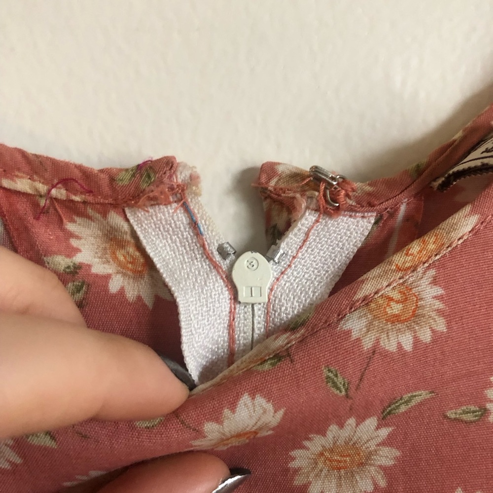 Vintage daisy pink dress - Picture 6 of 7